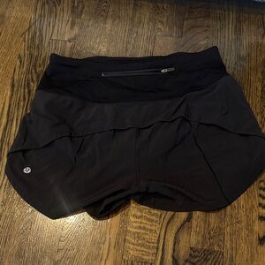 lululemon athletica Black Athletic speed up Shorts